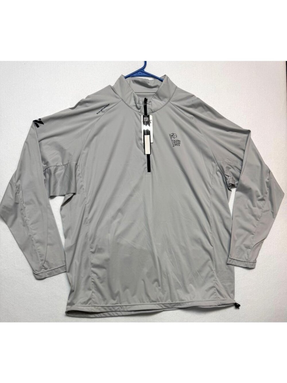 Sun Mountain Valero Texas Open Wind Wear Mens Gray Quarter-Zip Pullover 3XL